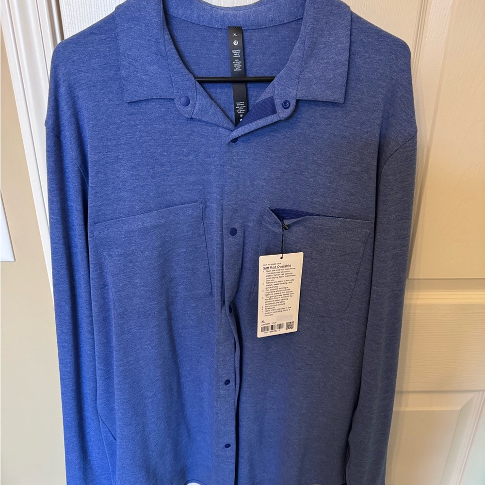 Brand new with tags lululemon athletica Blue Casual Button Down Shirt
